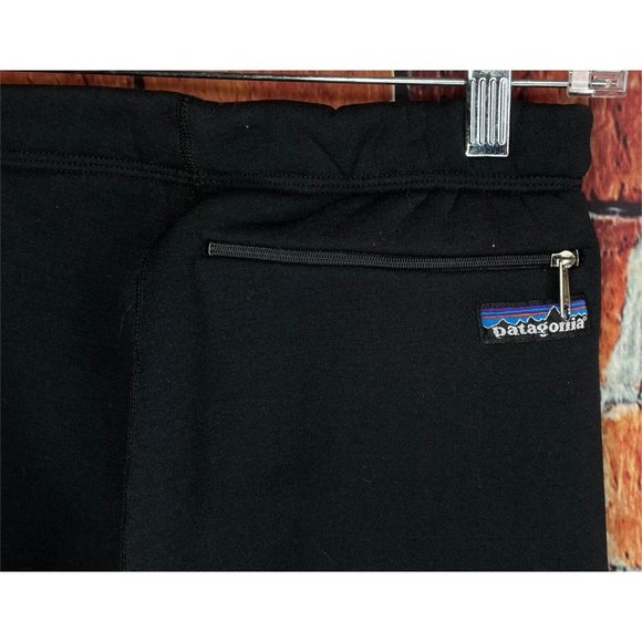 Patagonia Women's Vintage Fleece Lined Small Black Pants USA Warm Outdoors - Picture 3 of 4